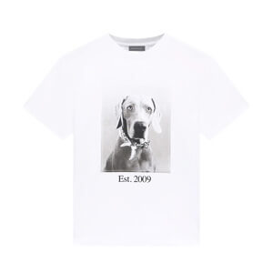 Mint Velvet Luna Dog White Graphic Cotton T-Shirt